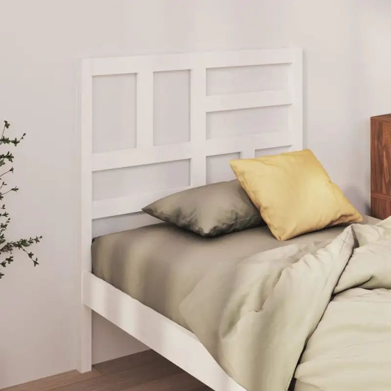 Massief Grenenhout Hoofdeinde voor een trendy en elegante slaapkamer - Wit / 81 x 104 cm / 1 - Hoofdborden en voetborden