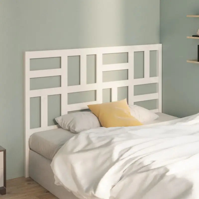 Massief Grenenhout Hoofdeinde voor een trendy en elegante slaapkamer - Wit / 126 x 104 cm / 1 - Hoofdborden