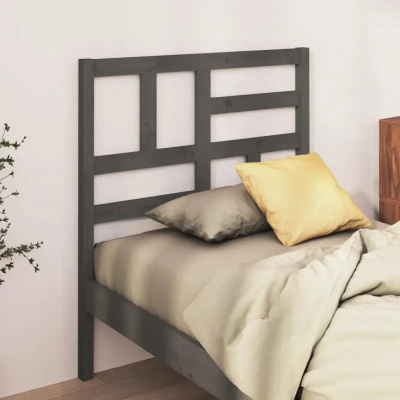 Massief Grenenhout Hoofdeinde voor een trendy en elegante slaapkamer - Grijs / 96 x 104 cm / 1 - Hoofdborden