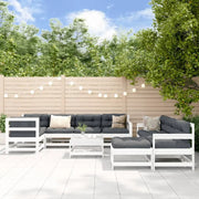 Massief Grenenhout Loungeset met Voetenbank en Salontafel voor in de tuin - Tuinsets