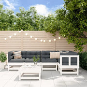 Massief grenenhout loungeset voor tuin met zachte kussens - Tuinsets