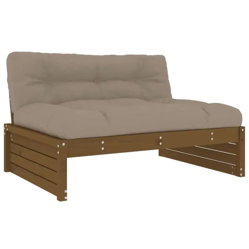 Massief Grenenhout Loungeset voor Tuin of Terras met Zachte Kussens - Tuinsets
