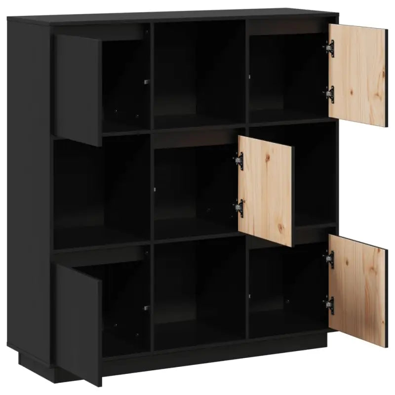 Massief Grenenhout Moderne Stijl Hoge Kast voor Elegant Interieur - Dressoirs & buffetkasten
