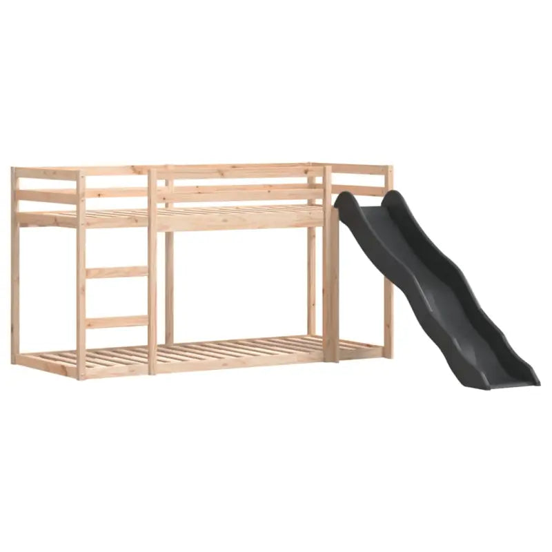 Massief Grenenhout Stapelbed met Glijbaan en Levering Bevat - Bedden & bedframes