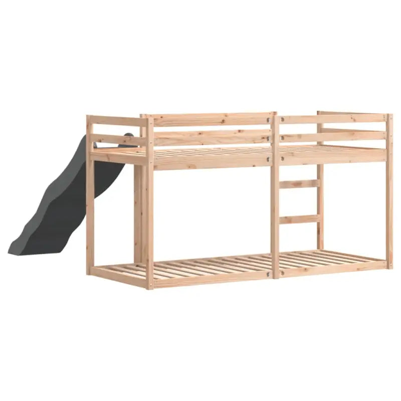 Massief Grenenhout Stapelbed met Glijbaan en Levering Bevat - Bedden & bedframes