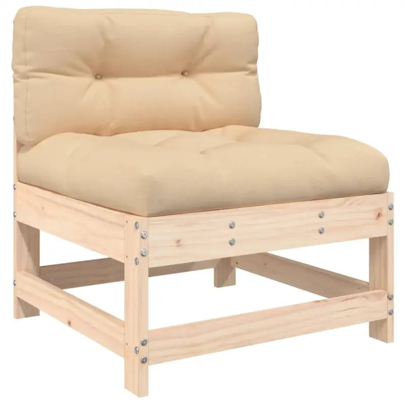 Massief Grenenhout Tuin Lounge Set met Voetenbank en Salontafel - Tuinsets