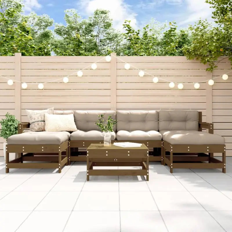 Massief Grenenhout Tuin Lounge Set voor een gezellige tuinsetting - Tuinsets