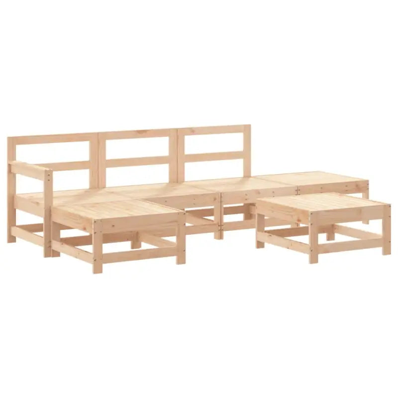 Massief Grenenhout Tuin Lounge Set voor Gezellig Samenzijn - Tuinsets