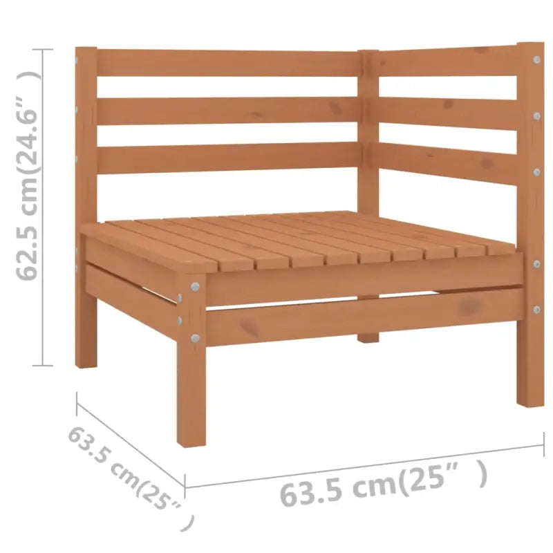 Massief Grenenhout Tuinset met Tafel en Voetenbank voor Buitenplezier - Tuinsets