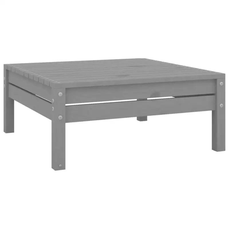 Massief Grenenhout Tuinset met Tafel en Voetenbank voor ontspanning - Tuinsets