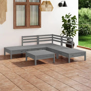 Massief Grenenhout Tuinset met Voetenbank en Tafel voor Buitenplezier - Tuinsets