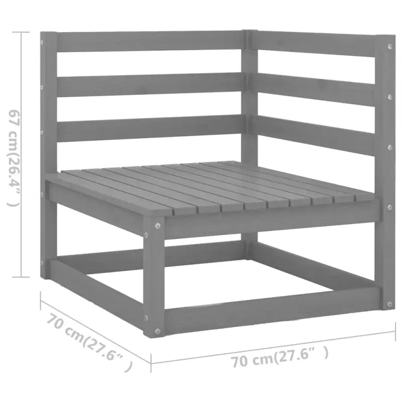 Massief grenenhout tuinset voor genieten en ontspannen in de tuin - Tuinsets