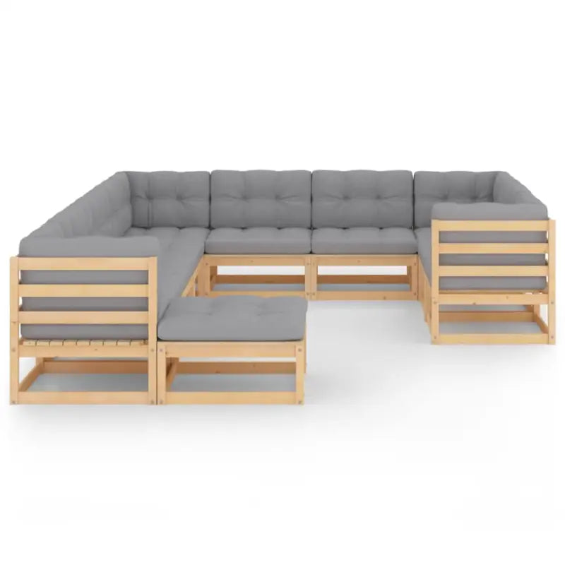 Massief Grenenhout tuinset voor ontspannen buitenmomenten - Tuinsets