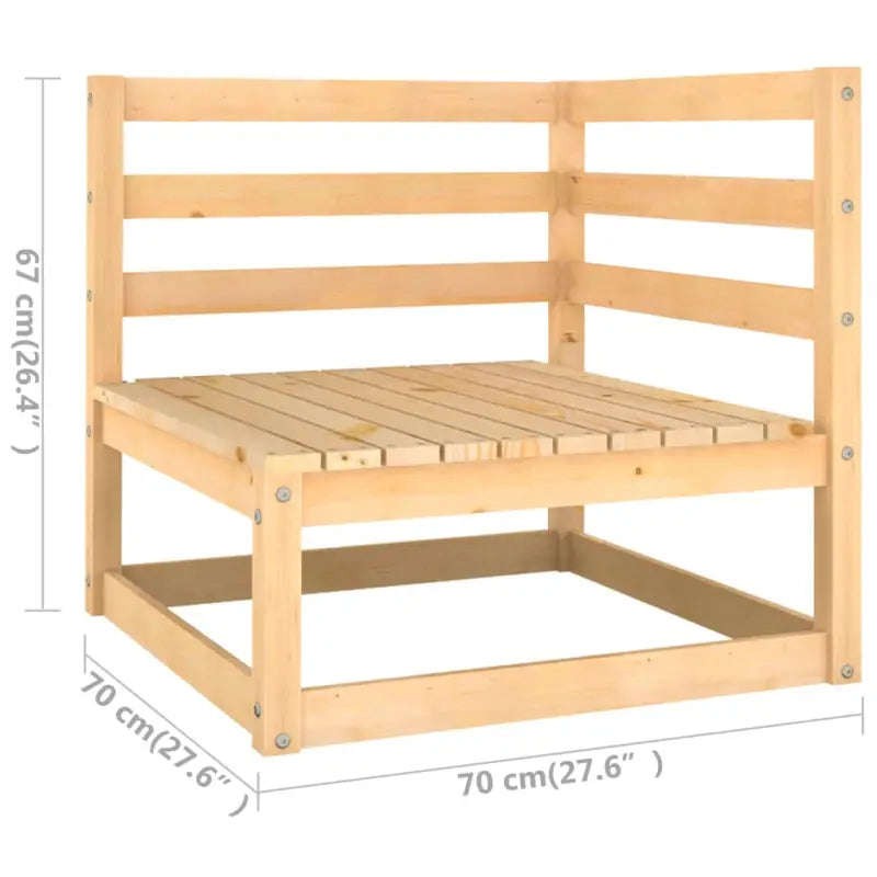 Massief grenenhout tuinset voor ontspanning en genieten in de tuin - Tuinsets