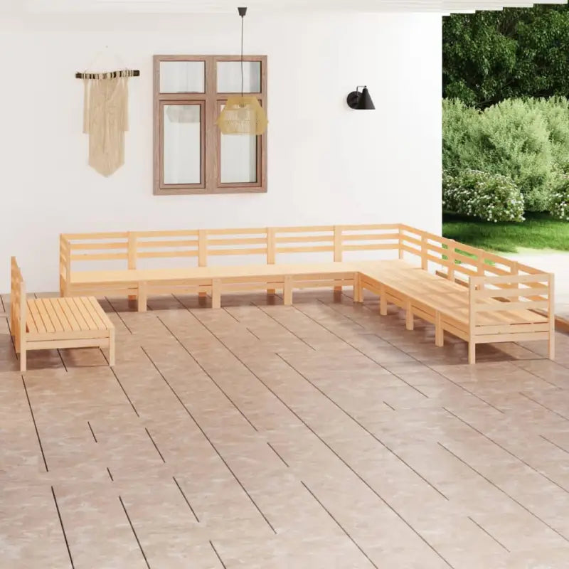 Massief grenenhout tuinset voor ontspanning en gezelligheid in de tuin - Tuinsets