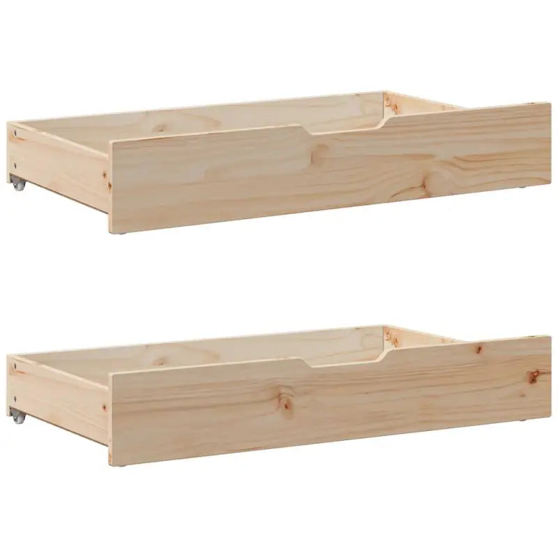 Massief Grenenhouten 2-in-1 slaapbank met onderschuifbed - Bedden & bedframes