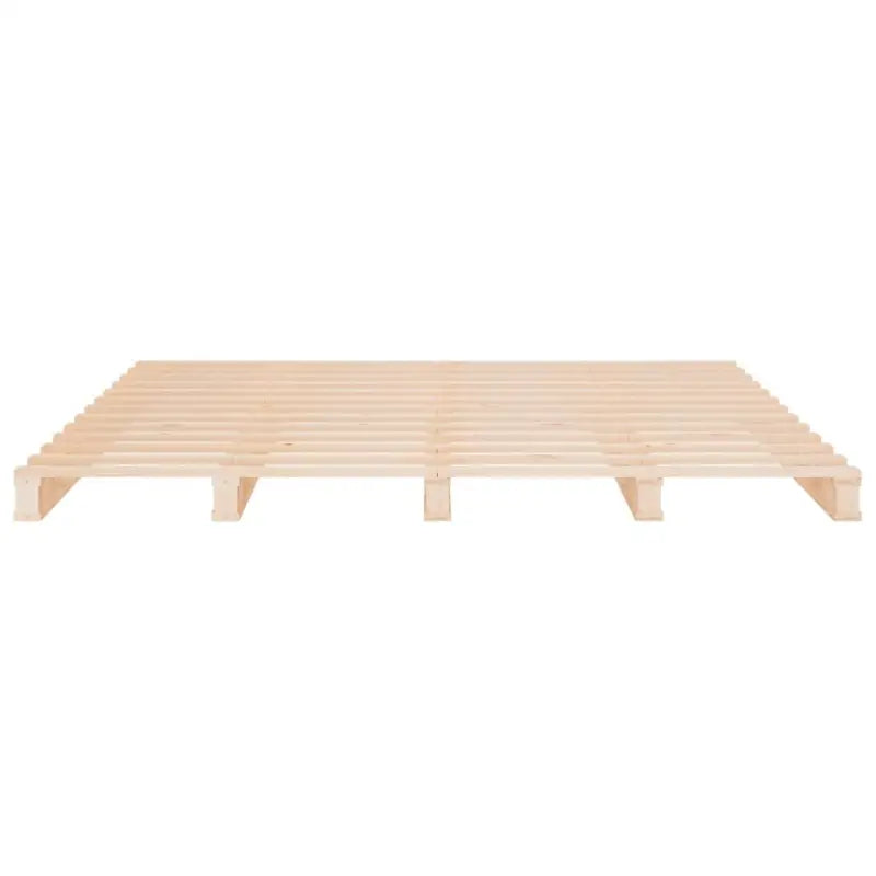 Massief Grenenhouten Bedframe met Levering Bevat voor Een Natuurlijke Sfeer - Bedden & bedframes