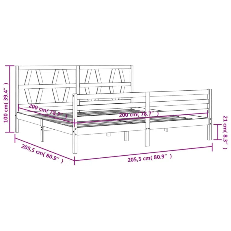 Massief grenenhouten bedframe voor comfortabele nachtrust - Bedden & bedframes