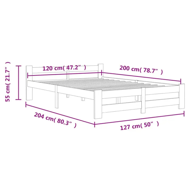 Massief Grenenhouten Bedframe voor een Elegante Slaapkamerstijl - Bedden & bedframes