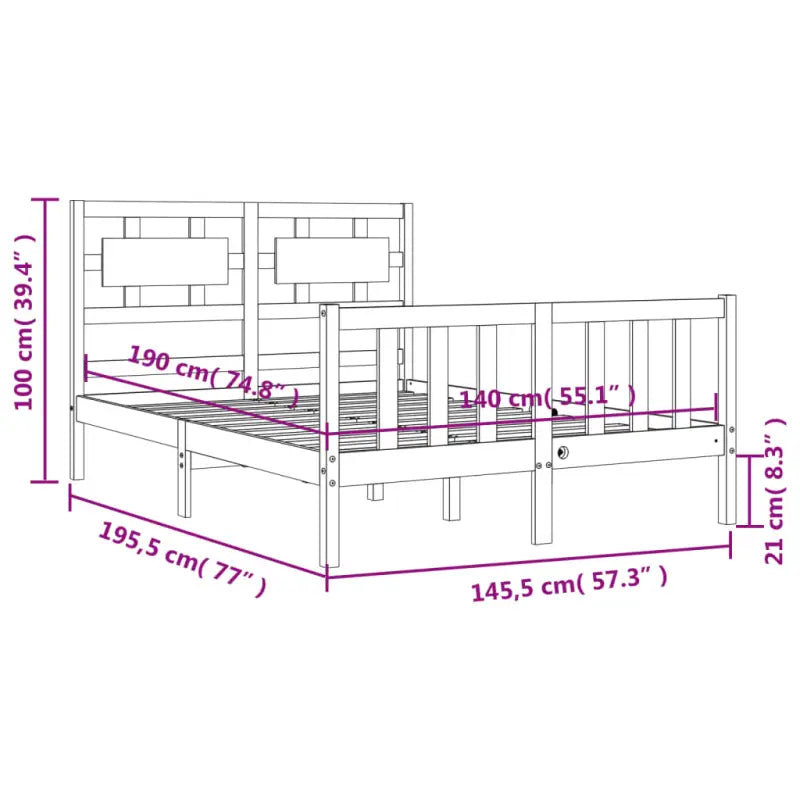 Massief grenenhouten bedframe voor een goede nachtrust - Bedden & bedframes