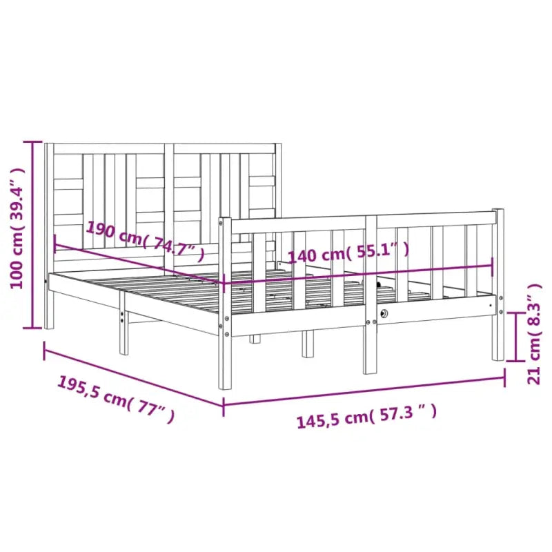 Massief grenenhouten bedframe voor een goede nachtrust - Bedden & bedframes