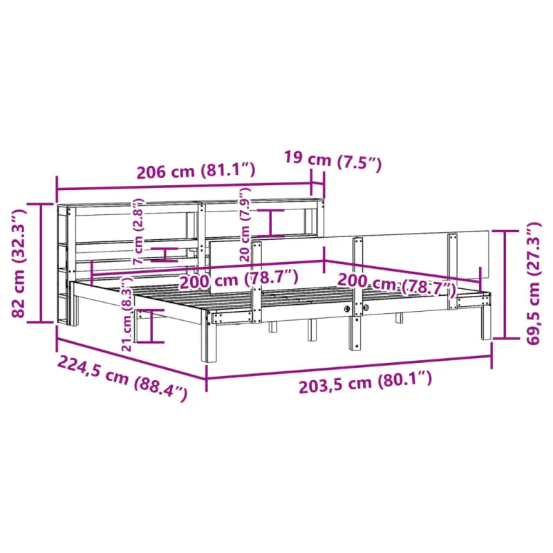 Massief grenenhouten bedframe voor een goede nachtrust - Bedden & bedframes