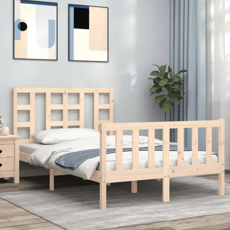 Massief grenenhouten bedframe voor een goede nachtrust - Naturel / 120 x 190 cm - Bedden & bedframes