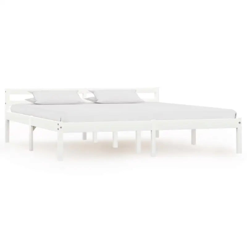 Massief grenenhouten bedframe voor een moderne slaapkamer stijl - Wit / 180 x 200 cm - Bedden & bedframes