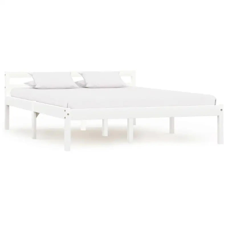 Massief grenenhouten bedframe voor een moderne slaapkamer stijl - Wit / 120 x 200 cm - Bedden & bedframes