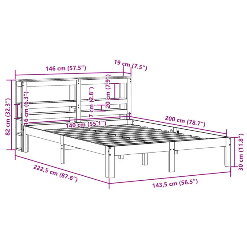 Massief Grenenhouten Bedframe voor een Natuurlijk en Comfortabel Slaapplekje - Bedden & bedframes