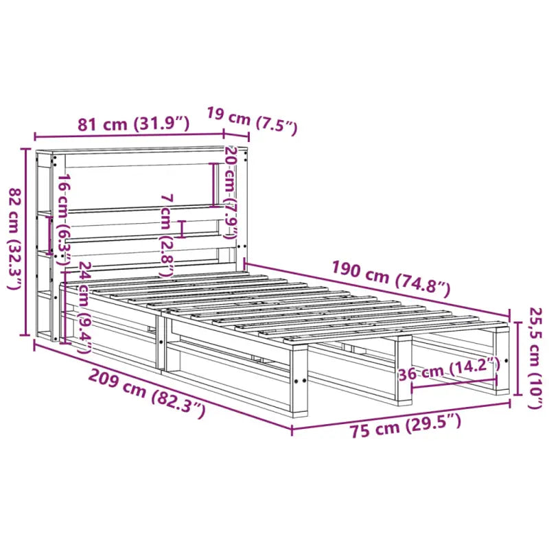 Massief Grenenhouten Bedframe voor een Stevige en Decoratieve Slaapruimte - Bedden & bedframes