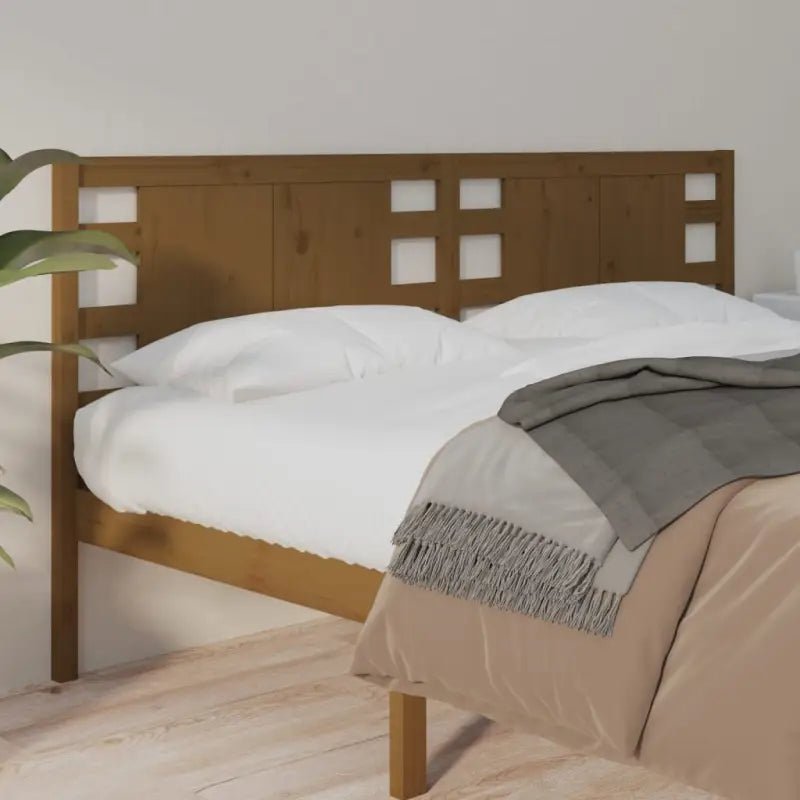 Massief Grenenhouten Hoofdborden voor in Elke Slaapkamer - Honingbruin / 126 x 100 cm / 1 - Hoofdborden en voetborden