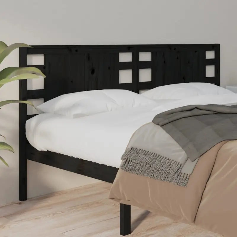 Massief Grenenhouten Hoofdborden voor in Elke Slaapkamer - Zwart / 206 x 100 cm / 1 - Hoofdborden en voetborden