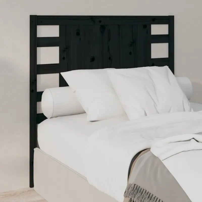 Massief Grenenhouten Hoofdborden voor in Elke Slaapkamer - Zwart / 81 x 100 cm / 1 - Hoofdborden en voetborden