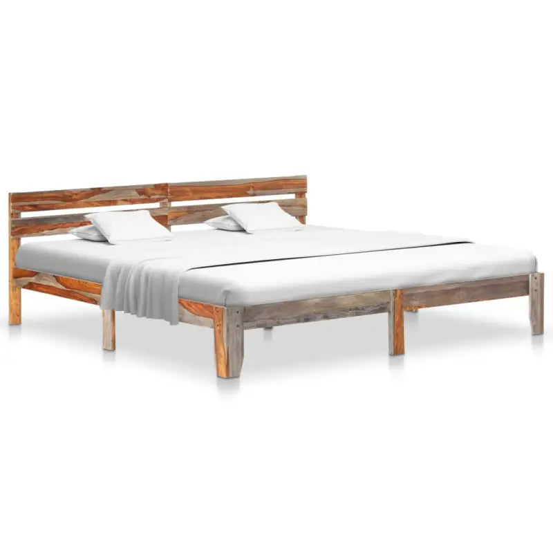 Massief Houten Bedframe voor een Elegante en Klassieke Slaapkamerstijl - 200 x 200 cm - Bedden & bedframes