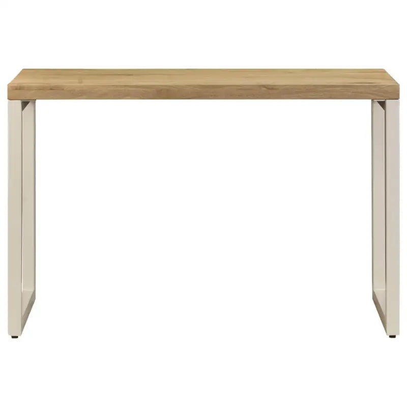 Massief Mangohout Eettafel en Bureau met Elegant Ontwerp - Eettafels