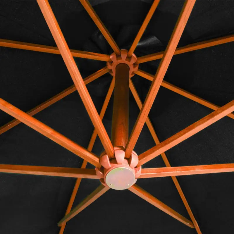 Massief vurenhout zweefparasols voor schaduw en UV-bescherming - Parasols en zonneschermen