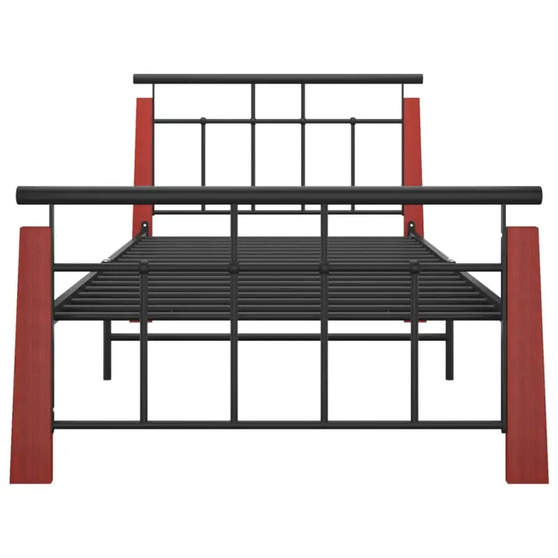 Metaal bedframe met massief eikenhout voor heerlijke nachtrust - Bedden & bedframes