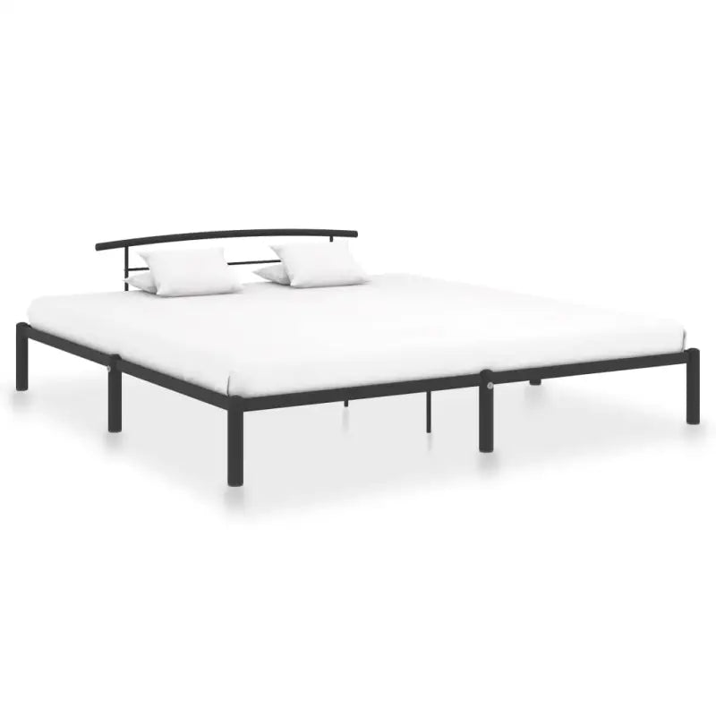 Metalen bedframe voor een elegante en comfortabele slaapkamer sfeer - Zwart / 200 x 200 cm - Bedden & bedframes