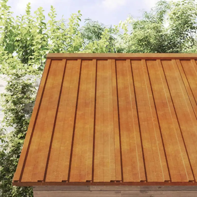 Metalen dakpanelen voor schuren en loodsen in Cortenstaal - 60 x 44 cm / 36 - Dakshingles en -pannen