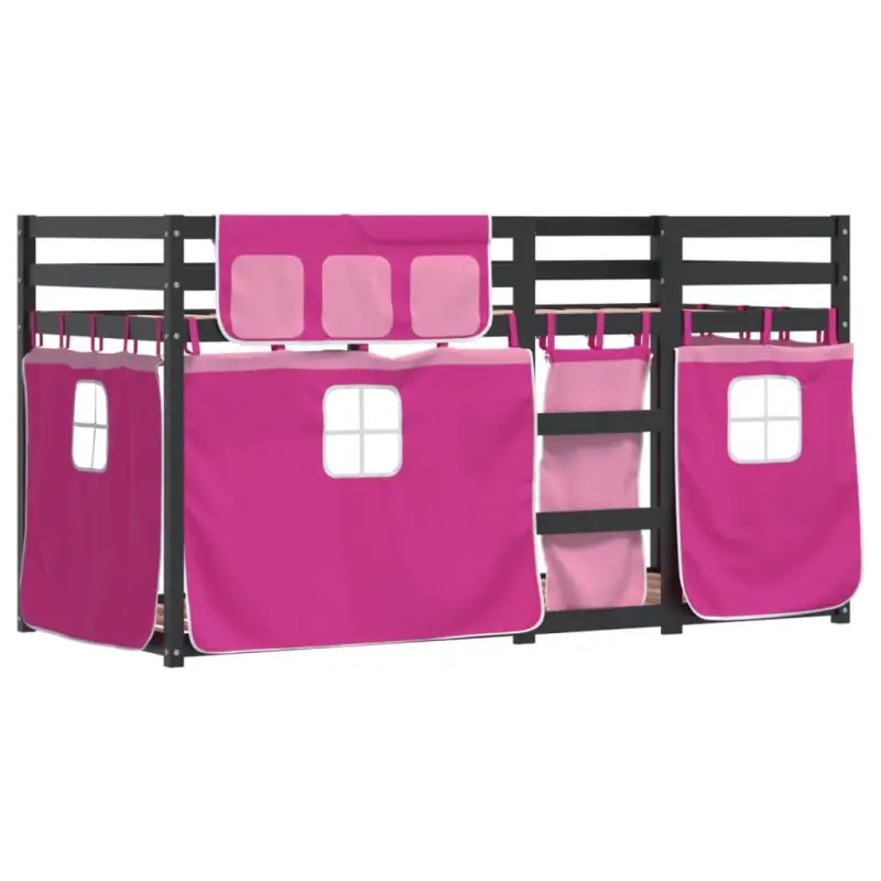 Metalen stapelbed in massief grenenhout voor compacte slaapkamers - Bedden & bedframes