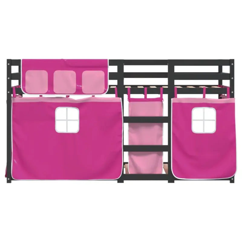 Metalen stapelbed in massief grenenhout voor compacte slaapkamers - Bedden & bedframes