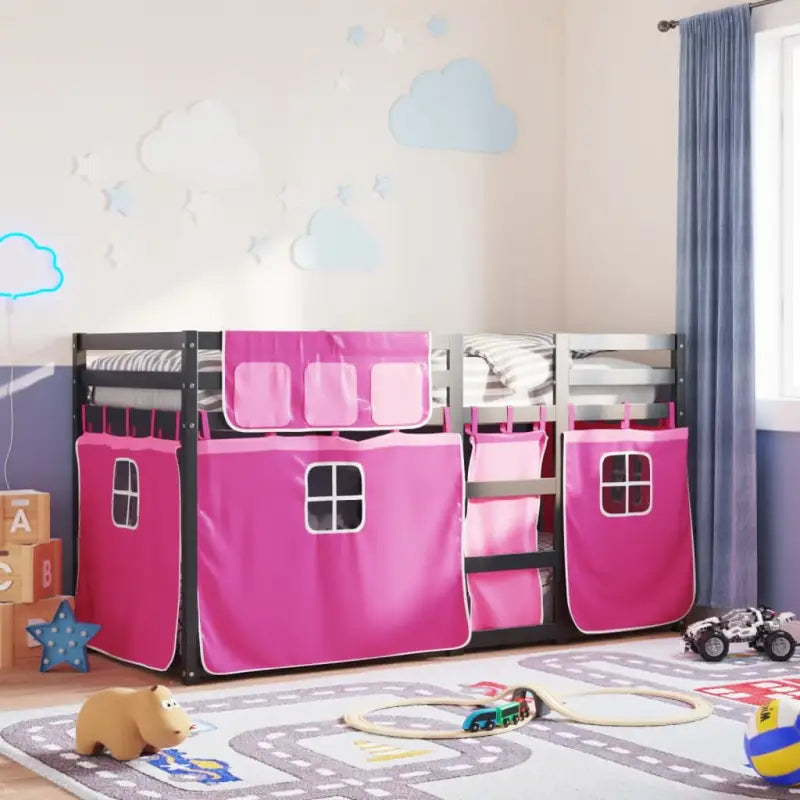 Metalen stapelbed in massief grenenhout voor compacte slaapkamers - Bedden & bedframes