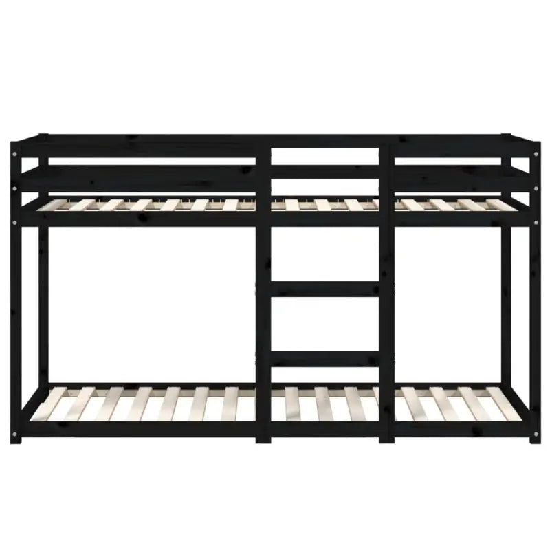 Metalen stapelbed in massief grenenhout voor kinderen jonger - Bedden & bedframes