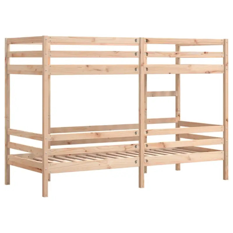 Metalen stapelbed met massief grenenhout voor compacte slaapkamers - Bedden & bedframes