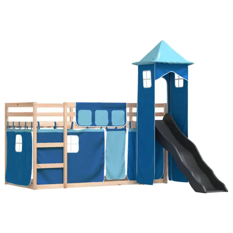 Metalen stapelbed van massief grenenhout voor compacte slaapkamers - Bedden & bedframes