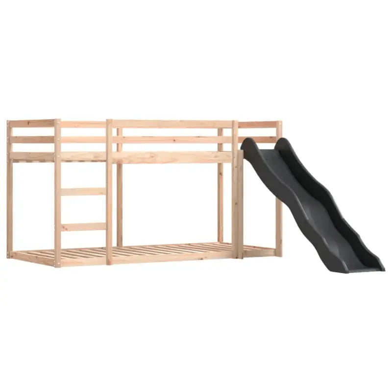 Metalen stapelbed van massief grenenhout voor compacte slaapkamers - Bedden & bedframes