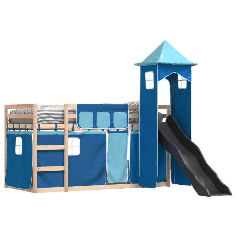 Metalen stapelbed van massief grenenhout voor compacte slaapkamers - Bedden & bedframes