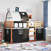 Metalen stapelbed van massief grenenhout voor kleine slaapkamers - Bedden & bedframes