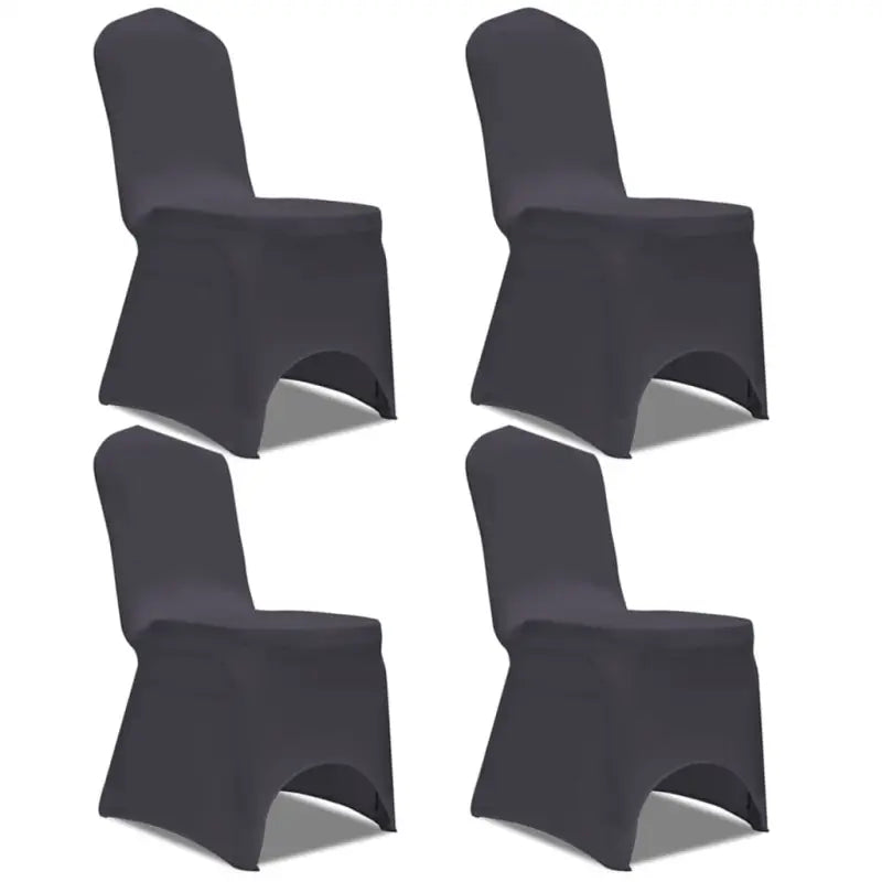 Meubelhoezen levering bevat stretch stoelhoes voor speciale gelegenheden - Antraciet / 4 - Meubelhoezen
